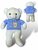 Knuffelbeer Groot - 75CM - zacht knuffel - Teddy beer met trui