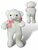 Teddybeer - i Love you - 75CM - zacht knuffel beertje met roosje  - knuffelbeer