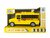 Schoolbus - met licht en geluid 20 cm geel - frictie speelgoed busje