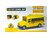 Schoolbus - met licht en geluid 20 cm geel - frictie speelgoed busje