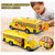 Schoolbus met licht en geluid - 27.5 cm - geel bus