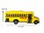 Schoolbus met licht en geluid - 27.5 cm - geel bus