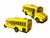 Schoolbus met licht en geluid - 27.5 cm - geel bus