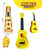 Chick Guitar - 4 snaren - 54CM - speelgoedgitaar - kuikentje - vanaf 3 jaar