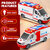 Ambulance toy with light and siren sound effects - friction driven wheels