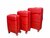 Luxury suitcase set 3 pieces 55cm+65cm+75cm red