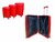 Luxury suitcase set 3 pieces 55cm+65cm+75cm red