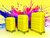 Luxury suitcase set 3 pieces 55cm+65cm+75cm yellow color