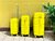 Luxury suitcase set 3 pieces 55cm+65cm+75cm yellow color