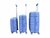 Luxury suitcase set 3 pieces 55cm+65cm+75cm Light blue color