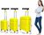 Luxury suitcase set 3 pieces 55cm+65cm+75cm yellow color