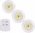 LED Lampen - 3 stuks met afstandsbediening - draadloze wandlampen - Dimbaar - met Timer - wit licht