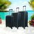 Luxury Suitcase Set Trolley Set 3-piece PP silicone travel case (black color)