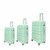 Luxury suitcase set 3 pieces 55cm+65cm+75cm Pistachio color