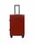 Suitcase set with hard shell, PC ABS aluminum 4 metal corners for protection red