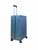 Hard shell suitcase set, PC ABS aluminum 2 pieces Large suitcase + hand luggage dark green + Light blue