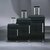 Suitcases - Luxury - Set of 3 - Light Black - 55/65/75 cm (black)