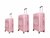 Suitcases - Luxury - Set of 3 - dark pink - 55/65/75 cm - 100% polypropylene - 2025 edition