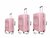Suitcases - Luxury - Set of 3 - dark pink - 55/65/75 cm - 100% polypropylene - 2025 edition