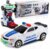 Robot Police Car 2 In 1 Robot And Car Transformer Vehicle Police Car - LED Light And Sound 22CM