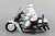 Toy Police Motorcycle - Makes Police Sounds - Friction Powered