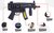 Toy gun with light and sound - vibration effect 32CM AK47