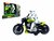Racing motorcycle toy - with siren and light - friction drive Green