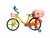 Electric Bikes Toys Bicycle Vehicle Model Early Education Toys With Light Music