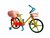 Electric Bikes Toys Bicycle Vehicle Model Early Education Toys With Light Music