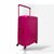 Suitcase set Dark pink Hardcase - 3 pieces - TSA Lock - wide handle Bubule