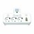 EU power strip with 3 sockets, 2 USB ports + 1 USB-C - 2500W