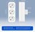 Adapter plug 3-way white - Socket Splitter - Socket