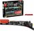 Electric Train - Classic Steam Locomotive - With Wagons, Track and LED Light - Railway Carriage - 18 Parts