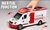 Ambulance toy with light and siren sound effects - friction driven wheels