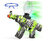 Gel Blaster AK47 Green - Luminous Silencer with LED light - complete set - rechargeable - 45 cm + 2 bags of gel balls