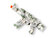 Gel Blaster AK47 Army - Luminous Silencer with LED light - complete set - 45 cm + 2 bags of gel balls