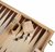 Backgammon Set - solid wood - 47.5 x 38 x 2.7 cm