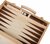 Backgammon Set - solid wood - 47.5 x 38 x 2.7 cm