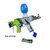 Gel Blaster AK47 Green - Luminous Silencer with LED light - complete set - rechargeable - 45 cm + 2 bags of gel balls