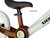 Foldable Bike - Foldable Balance Bike with 1-Button System - 87CM - Brown - Lightweight