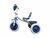 Tricycle children's bicycle - blue - with pedals - light & sound 63CM