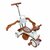Children's tricycle with push bar - Music and Light - White&Brown
