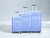 Luxury Suitcase Set - Trolley Set 3-Piece - PP Silicone Travel Case ( Light Blue )