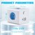 Power strip 4 sockets without extension cable cube model with 2 USB 1 Type-C ports 7in1