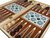 Chess - Schaken, Backgammon en Dammen - 3in1 set - 49X49CM - Hout - Opklapbaar bord