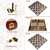 Chess - Schaken, Backgammon en Dammen - 3in1 set - 49X49CM - Hout - Opklapbaar bord