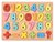 Houten inlegpuzzel speelgoed - cijfers vormen puzzel bord - 30x22.5 CM