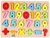 Houten inlegpuzzel speelgoed - cijfers vormen puzzel bord - 30x22.5 CM