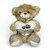 Bruine Knuffelbeer Pluche met &ldquo;You Love&rdquo; Hart &ndash; 40 cm - Teddybeer