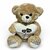 Bruine Knuffelbeer Pluche met &ldquo;You Love&rdquo; Hart &ndash; 40 cm - Teddybeer